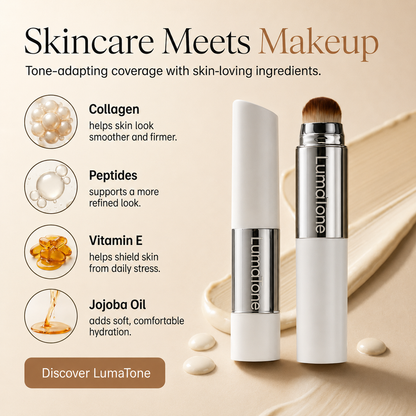 LumaTone Color-Changing Foundation Stick with Built-In Brush
