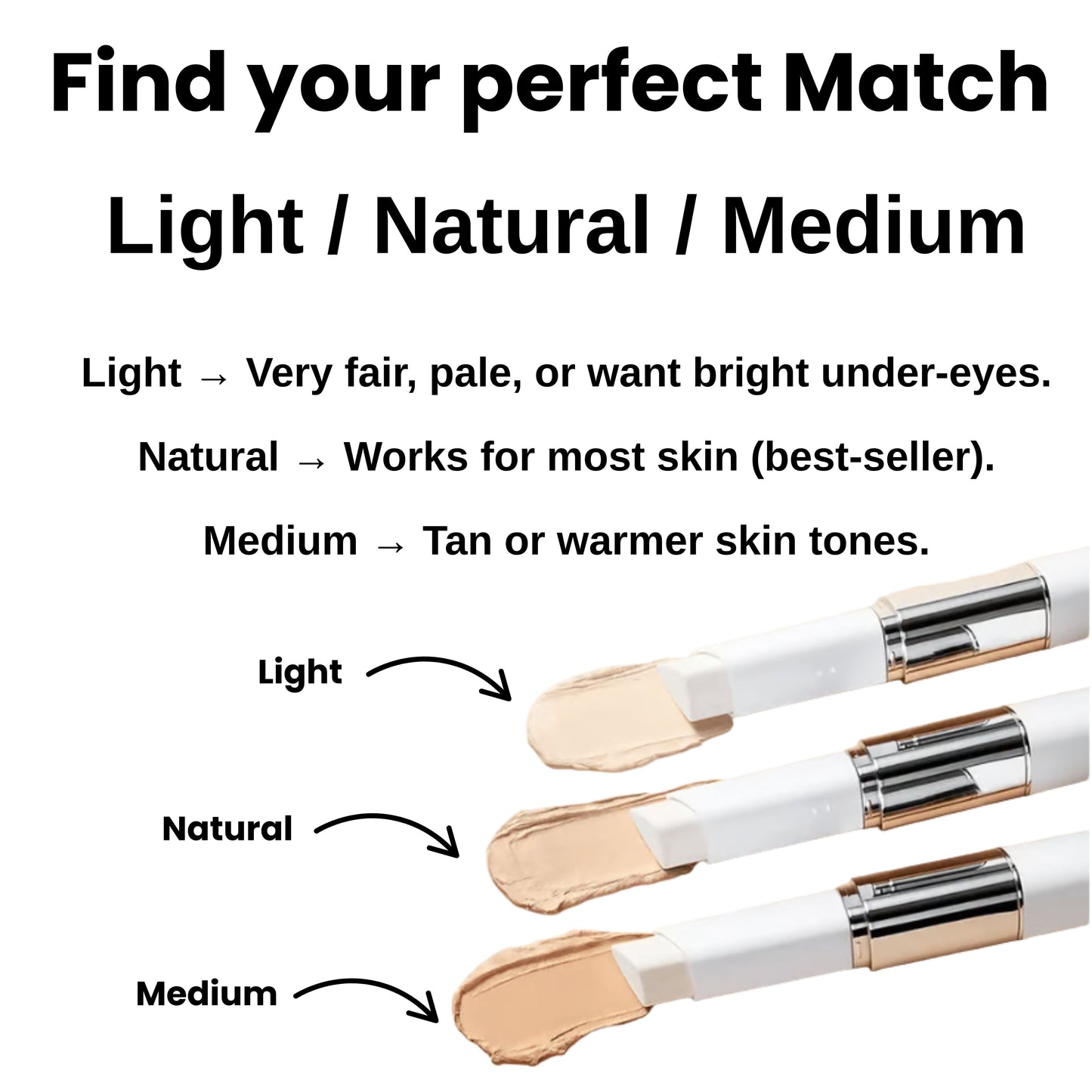 LumaTone Color-Changing Foundation Stick with Built-In Brush